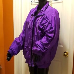 VIBRANT PURPLE JACKET "XL" Women's (PRIMROSE BY JANEVE SPORT) EUC